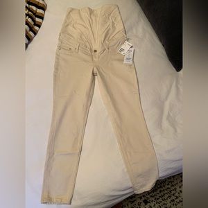 NWT H&M Maternity Pants (Cream)